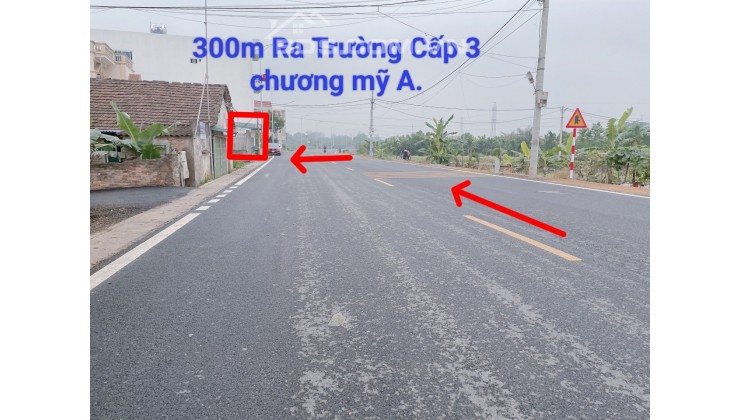 bán đất mặt đường kinh doanh sầm uất.sát trường cấp 3 chương mỹ A.giá nhỉnh 30tr/m.